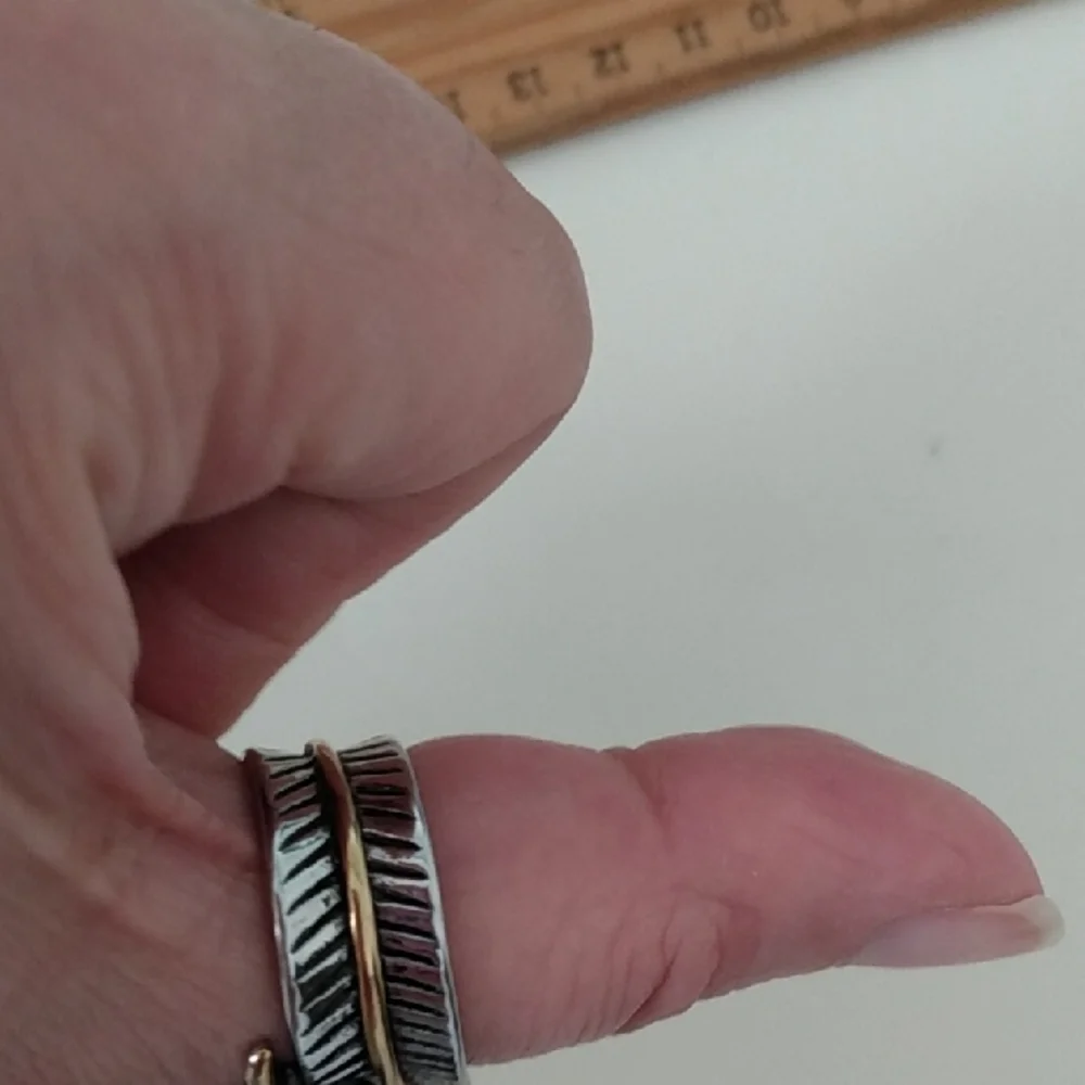 Silver Leaf Design Ring